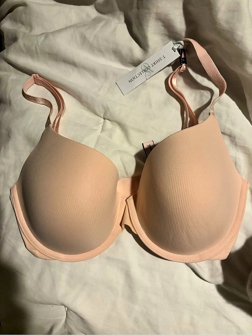Victoria's Secret T-Shirt Collection Lightly Lined Demi Bra Pink Bra 32DD NWT